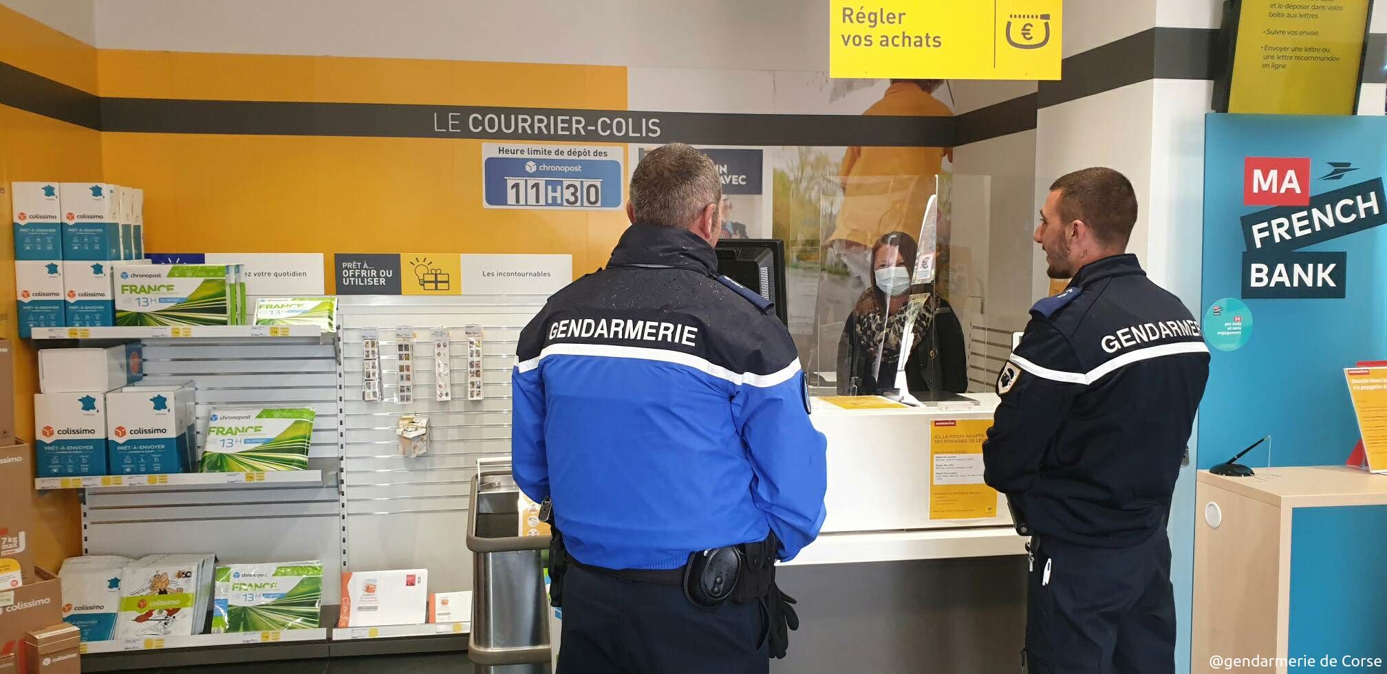 A Porto-Vecchio, ce sont deux réservistes qui sont présents à l’agence des 4 Chemins.