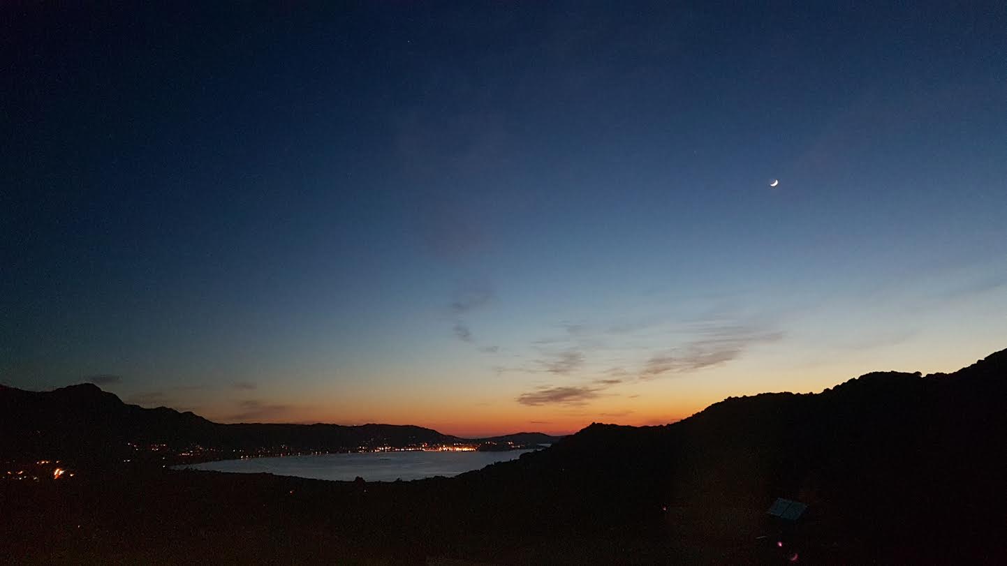 La baie de Calvi dans la nuit vue de Lumiu(Patrick Napolitano)