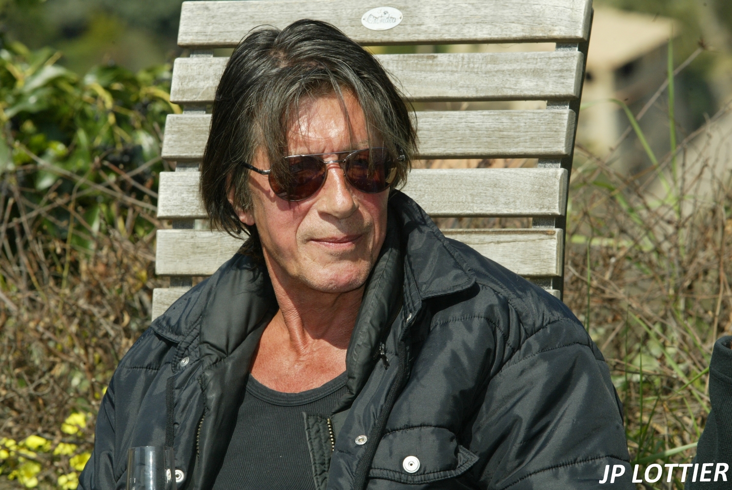 Jacques Dutronc chez lui dans sa propriété à Monticello