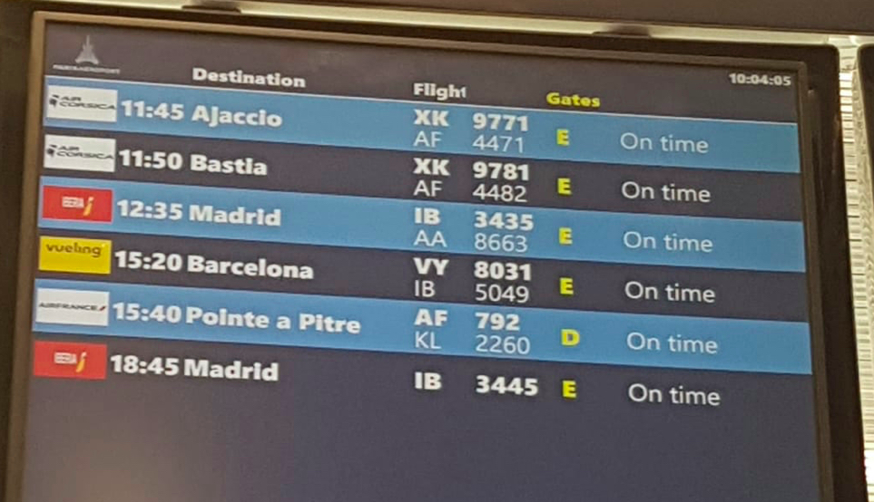 Les derniers vols au départ d'Orly, le 31 mars dernier