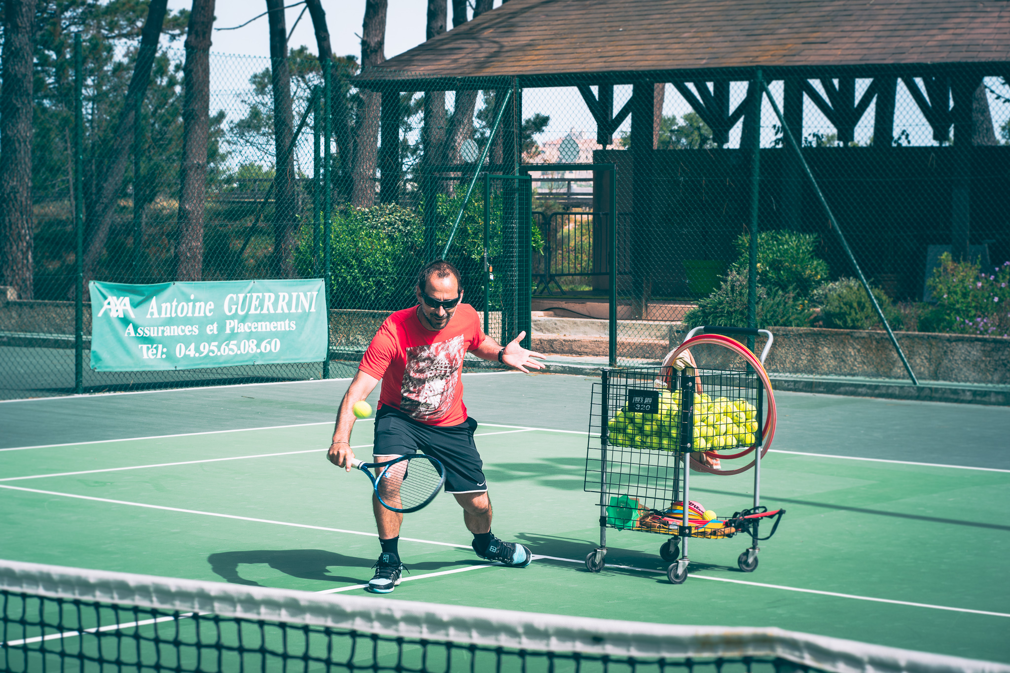 Fabien heureux de retrouver les courts Photos Eyefinity Prod