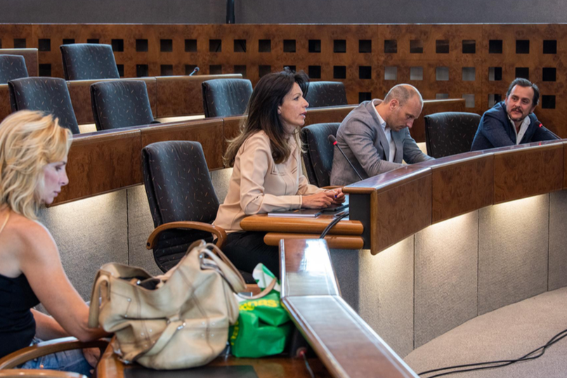 Jean-Baptiste Pieri, propriétaire de l’hôtel « Les Mouettes » et Carole et Jean-François Ottavy, gérants de l’Hôtel le « San Carlu » à Ajaccio, ont alerté les élus sur les répercussions de la pandémie sur leur activité.