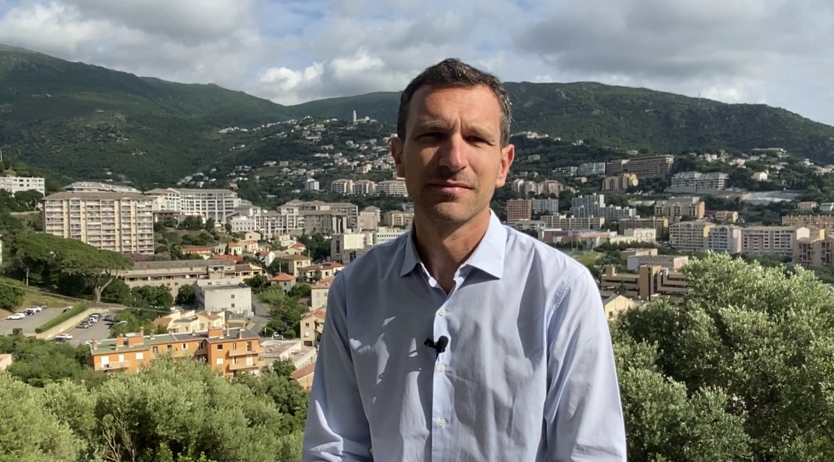 Julien Morganti, candidat à la mairie de Bastia.