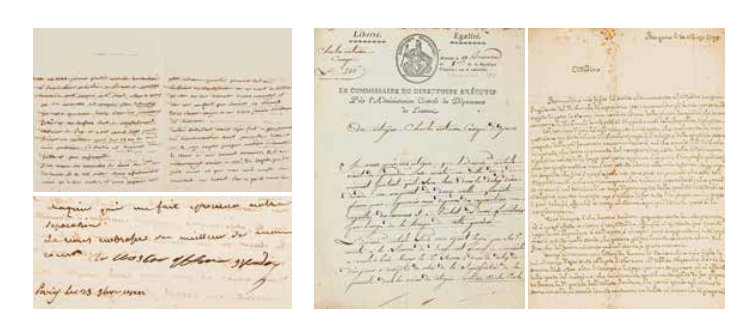 Lettre manuscrite de Laetitia Bonaparte en vente à Marseille ce 25 juin.