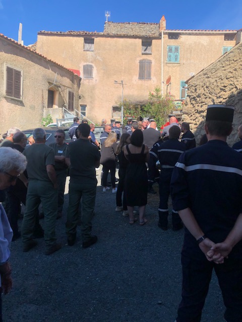À Vallica l'hommage des pompiers à l'adjudant Bruno Luigi