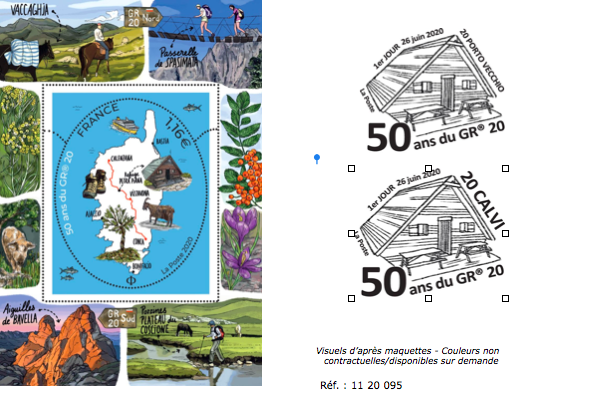 La Poste célèbre les 50 ans du GR20