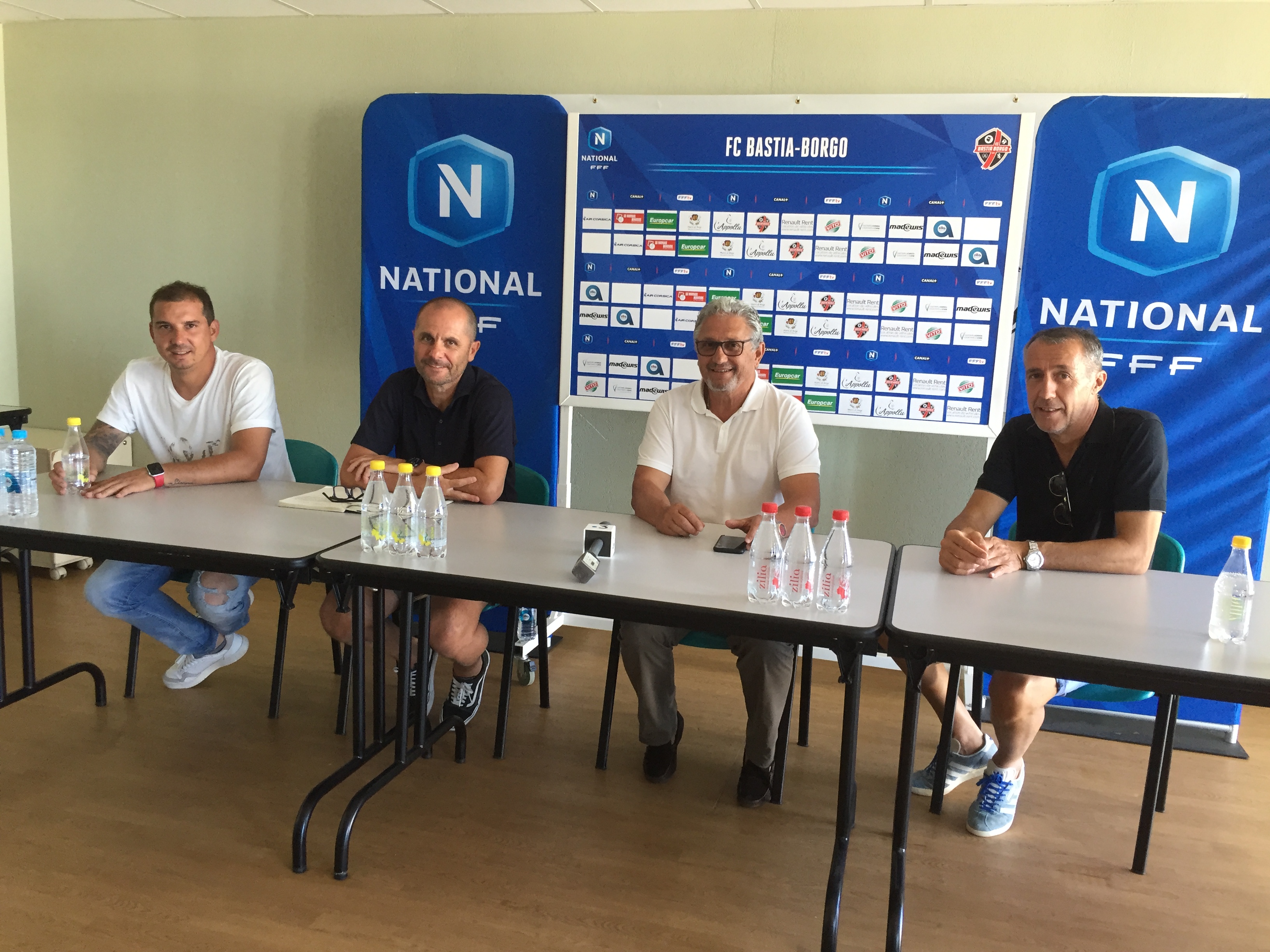 Les dirigeants et l'entraineur du FC Bastia-Borgo ont présenté la saison 2020/2021