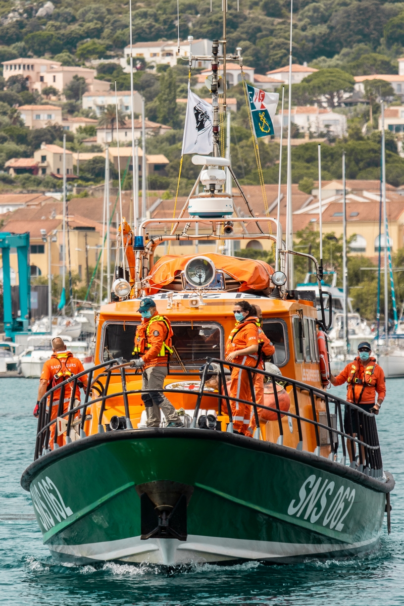 le vedette SNS062 quitte le port de Calvi (Photos Eyefinity Prod / Kevin Guizol