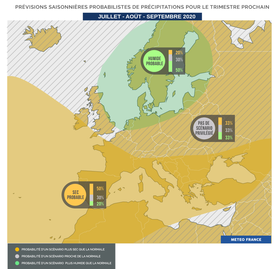 Météo : un mois de juin pluvieux avec des températures en dessous des normales de saison