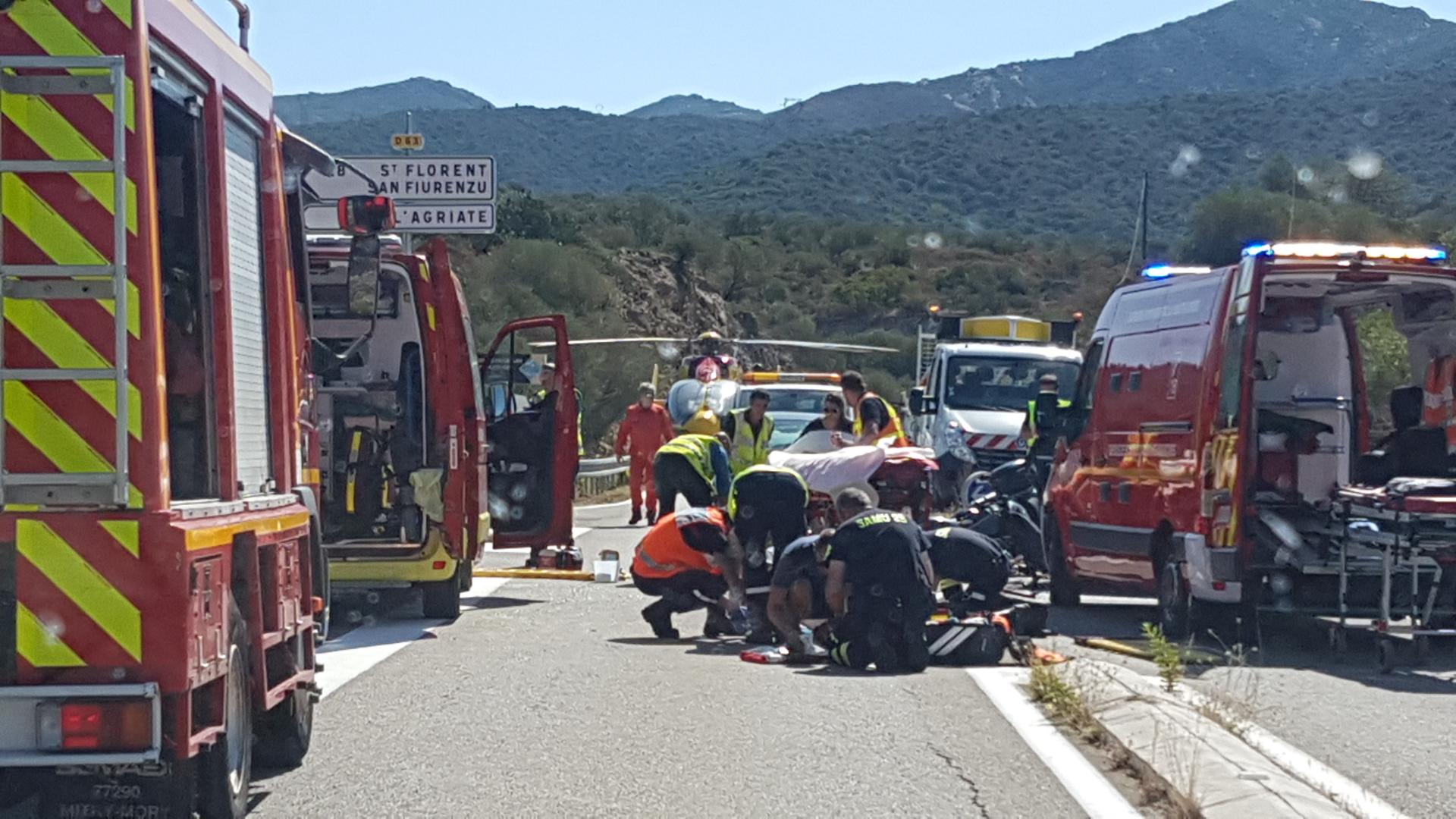 Grave accident de la route à Palasca : deux motards en état d'urgence absolue