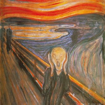 "Le Cri" de E.Munch qui a inspiré à JA Salviani l'idée d'une expo picturale