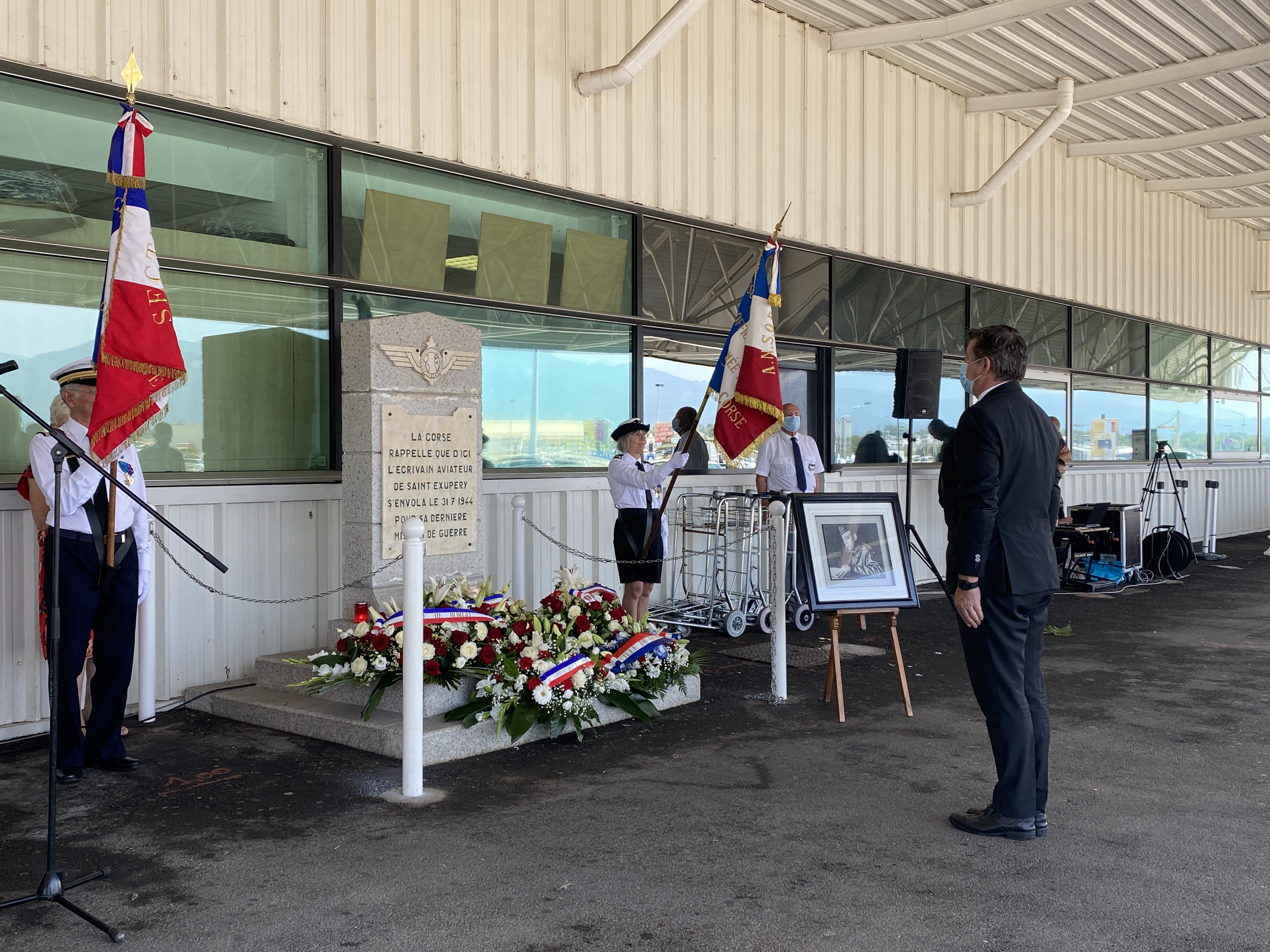 Poretta et la Corse commémorent le 76 ème anniversaire de la disparition d'Antoine de Saint-Exupéry