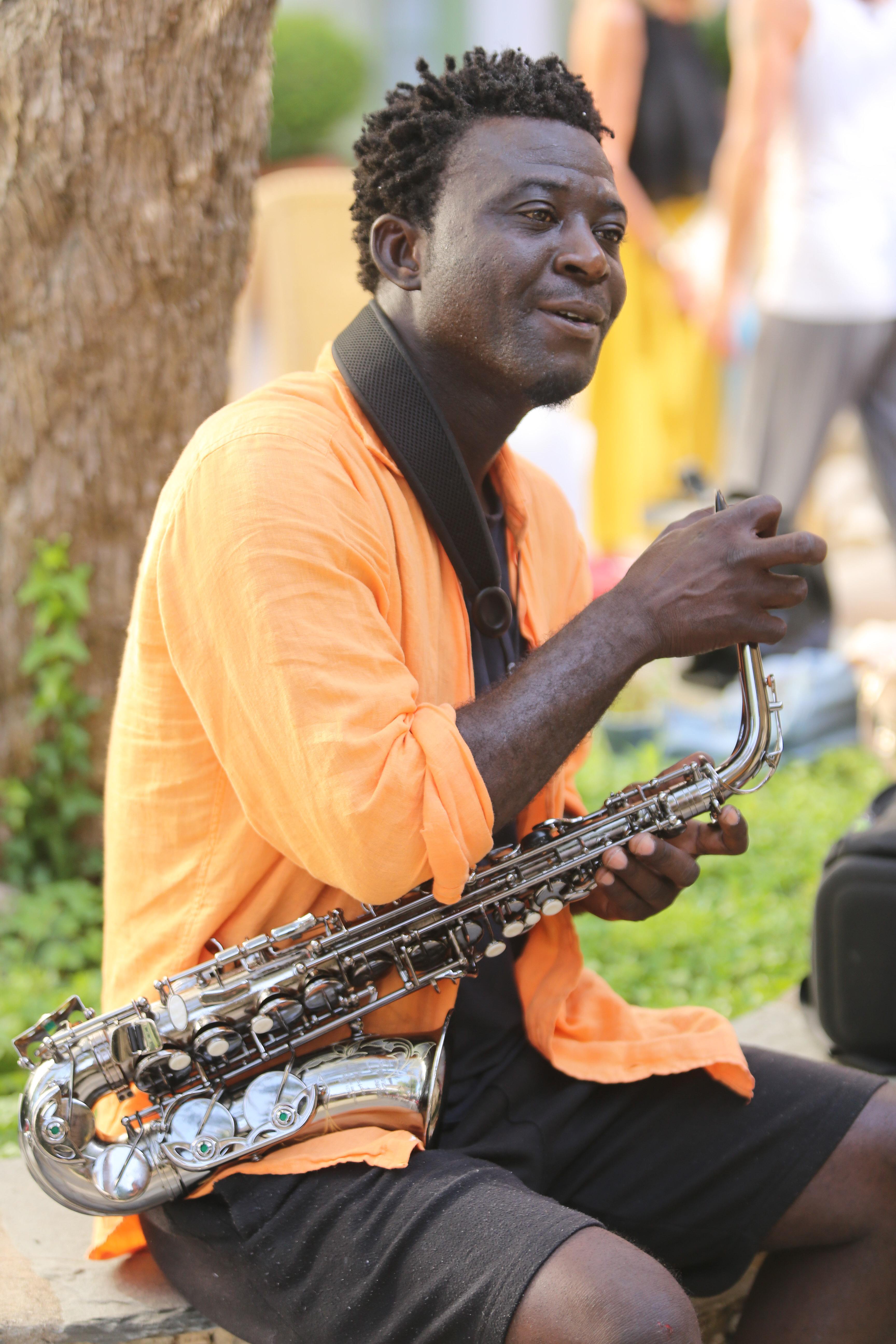 Le saxophoniste de jazz Isaac Kemo de passage à Bastia