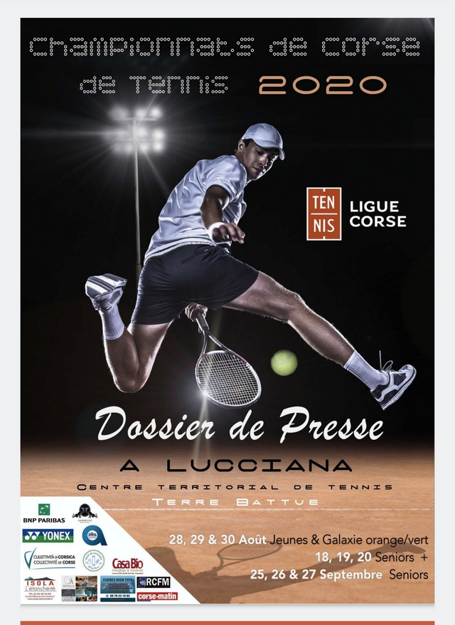 Les championnats de Corse de tennis au centre territorial de Corse à Lucciana