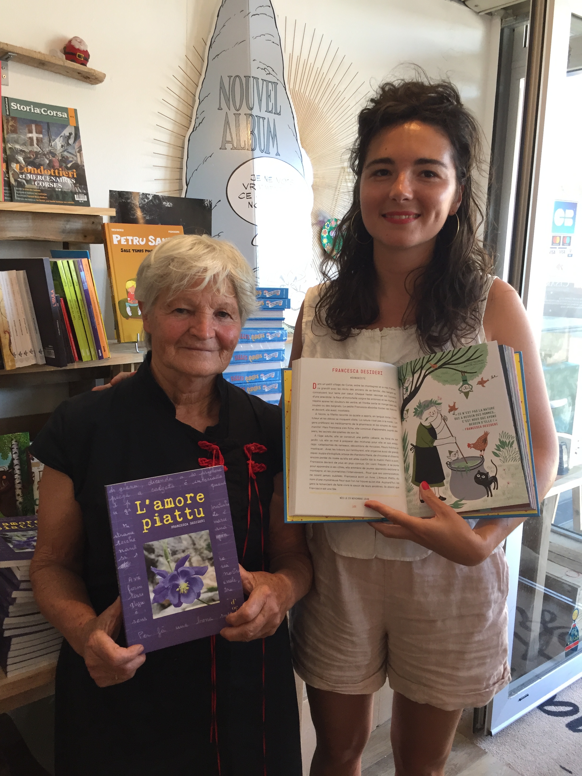 Francesca Desideri et Alice Babin ont dédicacé leur livre à la librairie A Piuma Lesta à Bastia