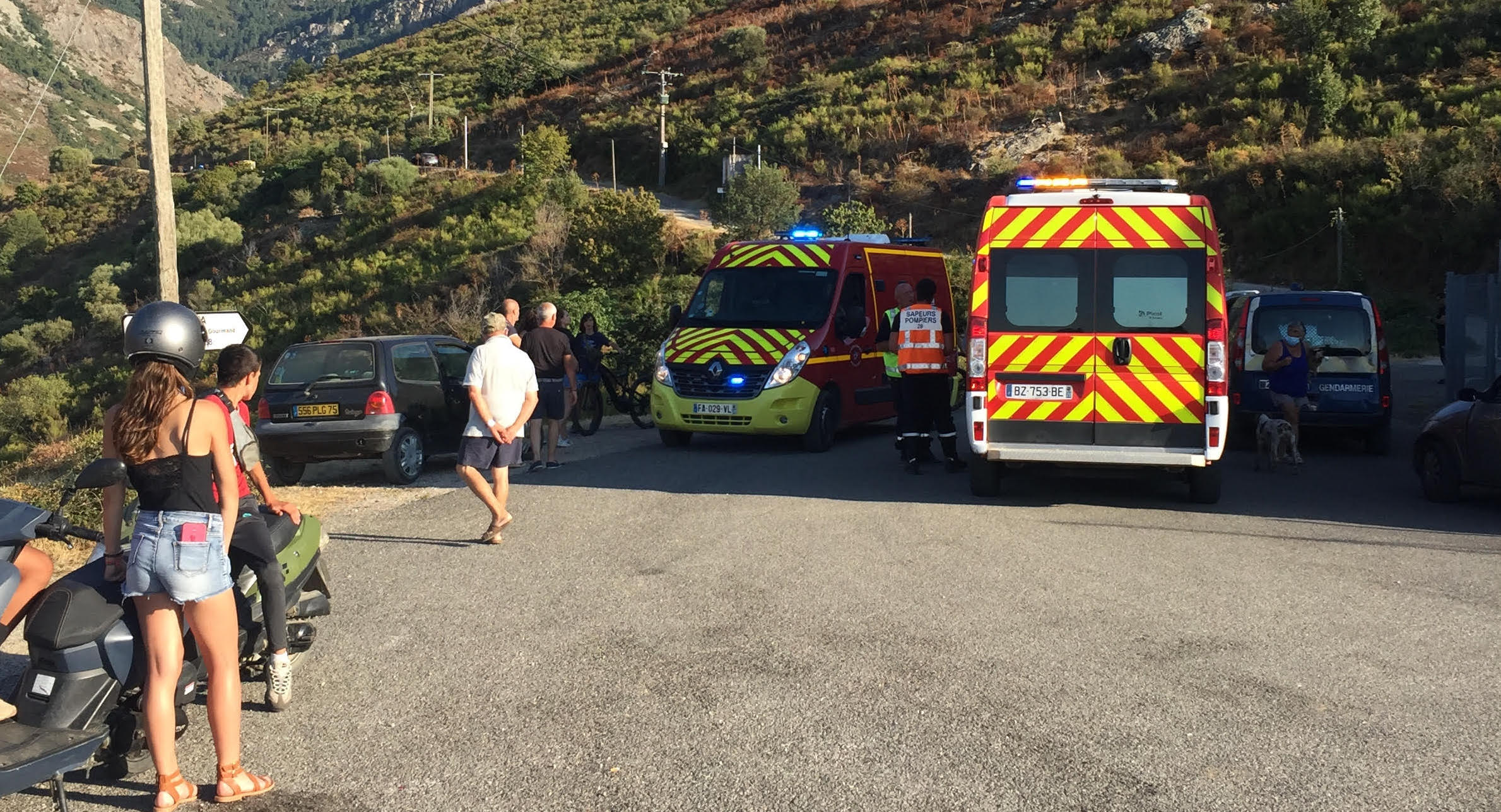 Calenzana : une voiture dans le ravin de la route de la Flatta. 5 jeunes… blessés 