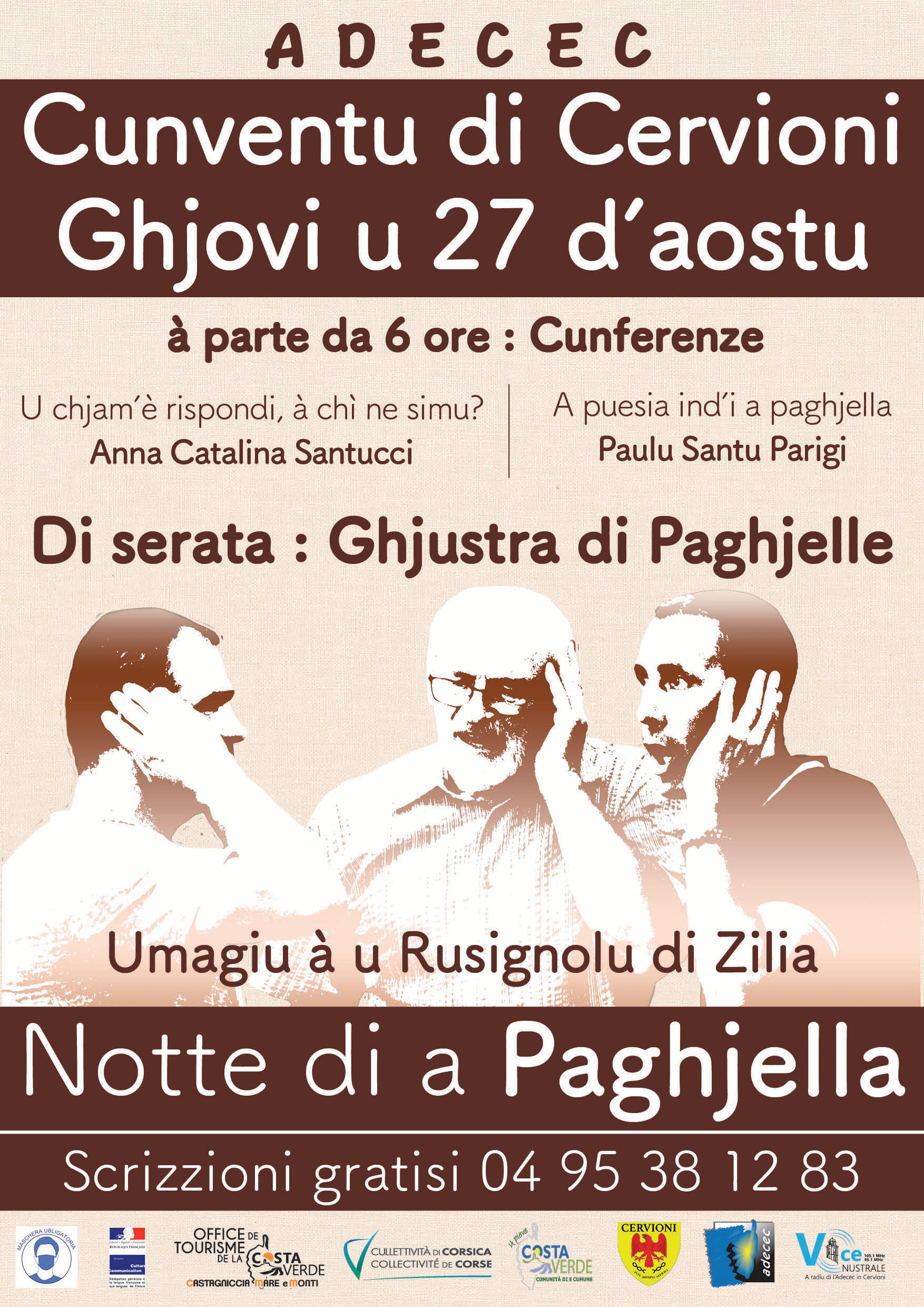 Cervioni : Notte di a paghjella in Cunventu San Francescu di Cervioni