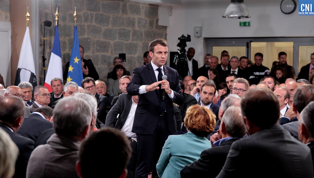 Image archive CNI : Emmanuel Macron en Corse