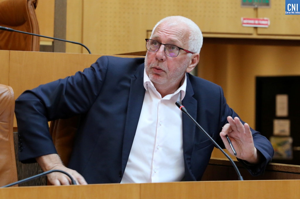 Saveriu Luciani, conseiller exécutif en charge de la langue corse et président de l'Office d'équipement hydraulique de la Corse. Photo Michel Luccioni.