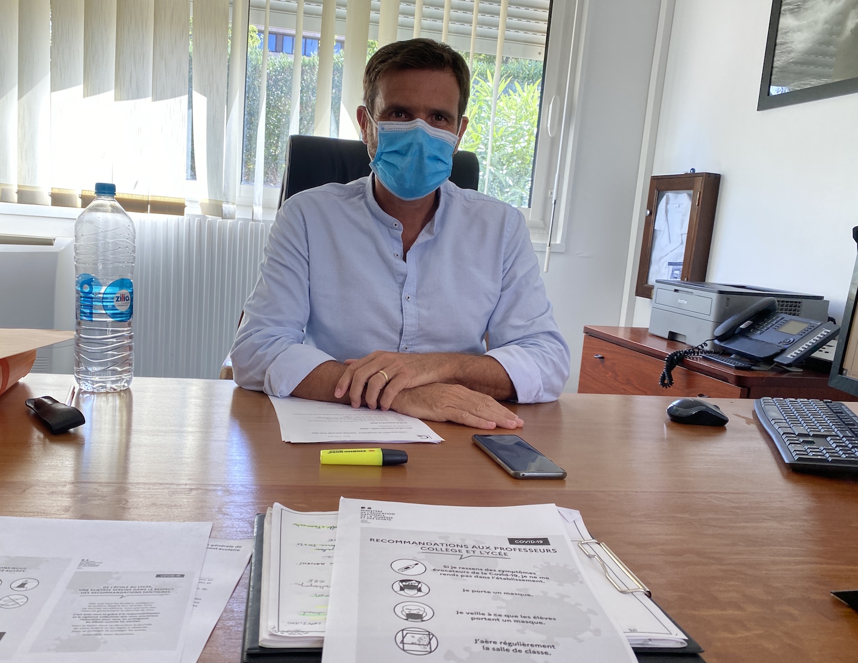 Jean-Martin Mondoloni, proviseur du Lycée du Fangu.