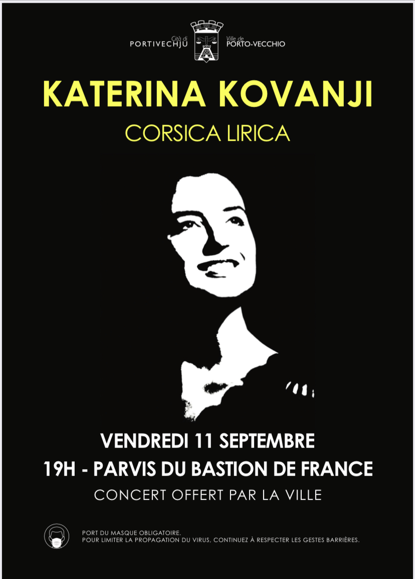 Katerina Kovanji en concert ce vendredi à Porto-Vecchio