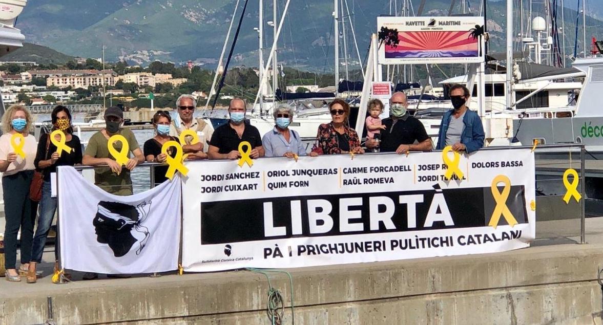Corsica Catalunya et Med7 :  "soutien et solidarité totale aux prisonniers politiques et exilés indépendantistes catalans"