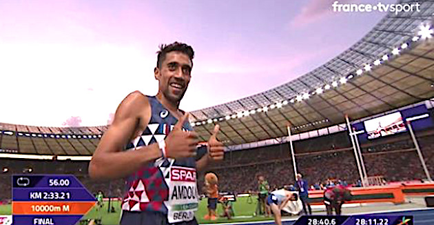 Morhad Amdouni, champion d’Europe du 10 000 m,
