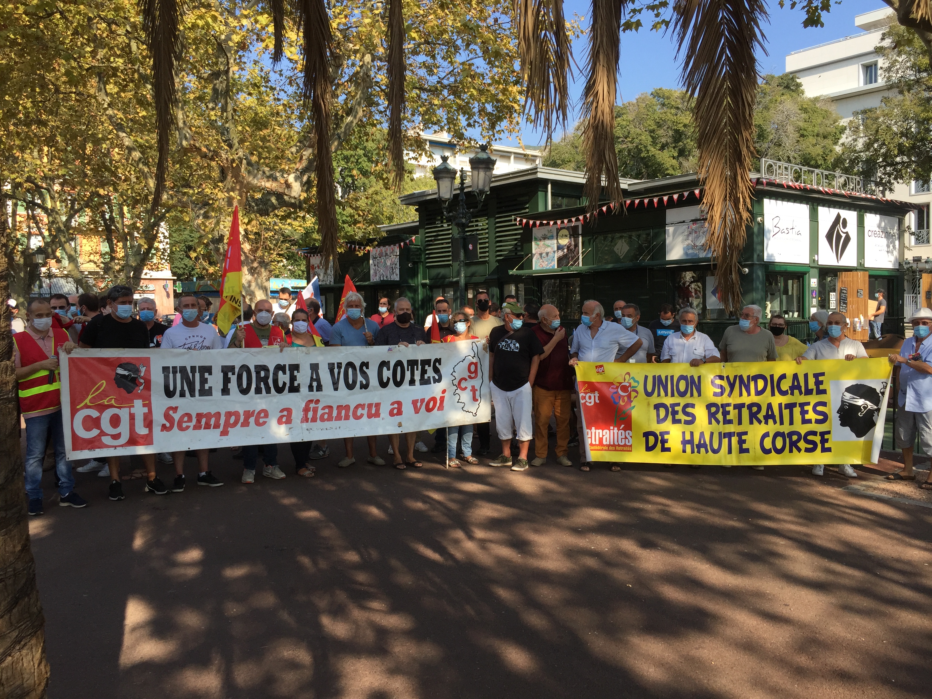 Politique gouvernementale : CGT et Solidaires mobilisés à Bastia