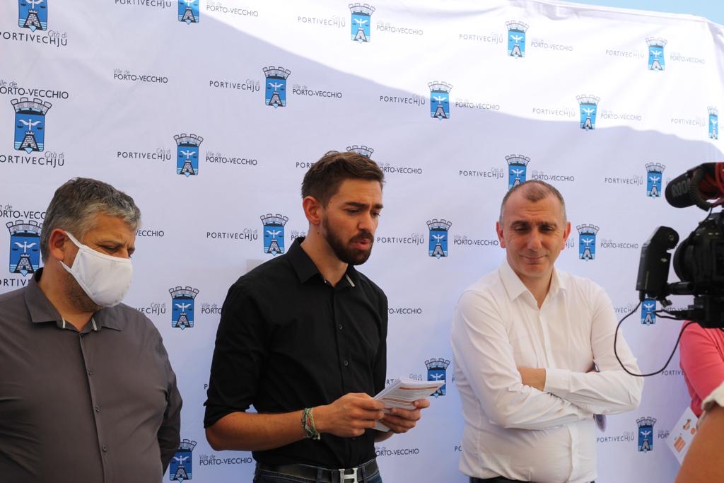 Jean-Christophe Angelini, maire de Porto-Vecchio et Petru Antone Vesperini, conseiller municipal en charge de la gouvernance et de la démocratie participative