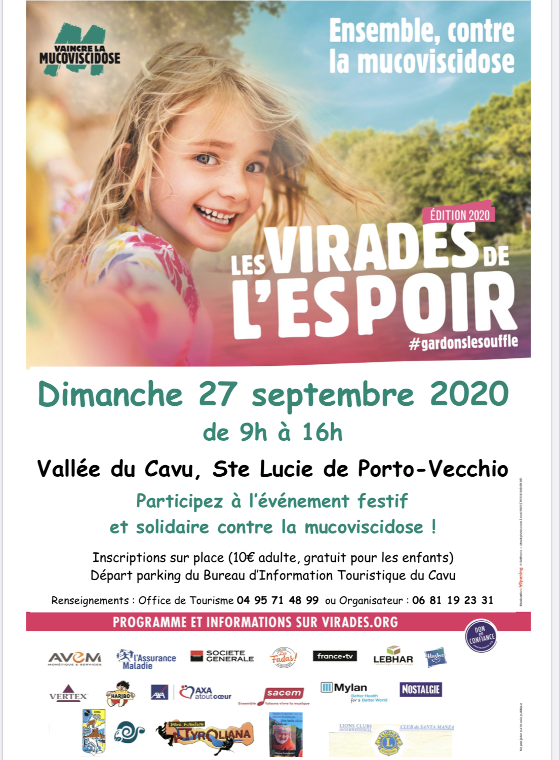 Les Virades de l'Espoir : Rendez-vous dimanche dans la Vallée du Cavu