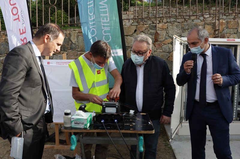 Déploiement de la Fibre optique : Inauguration connectée à Santa Riparata di Balagna