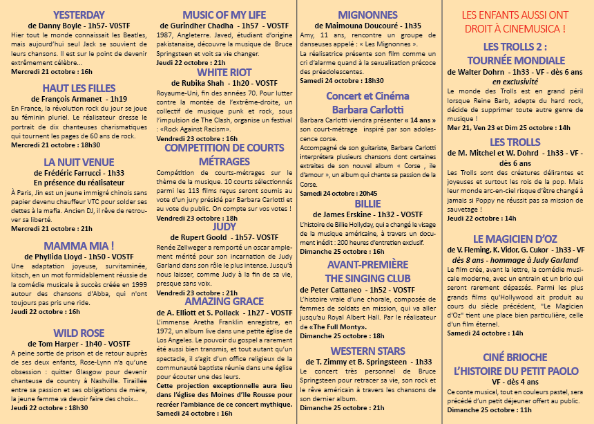 Lisula : de belles têtes d'affiche pour la 3e édition de CineMusica