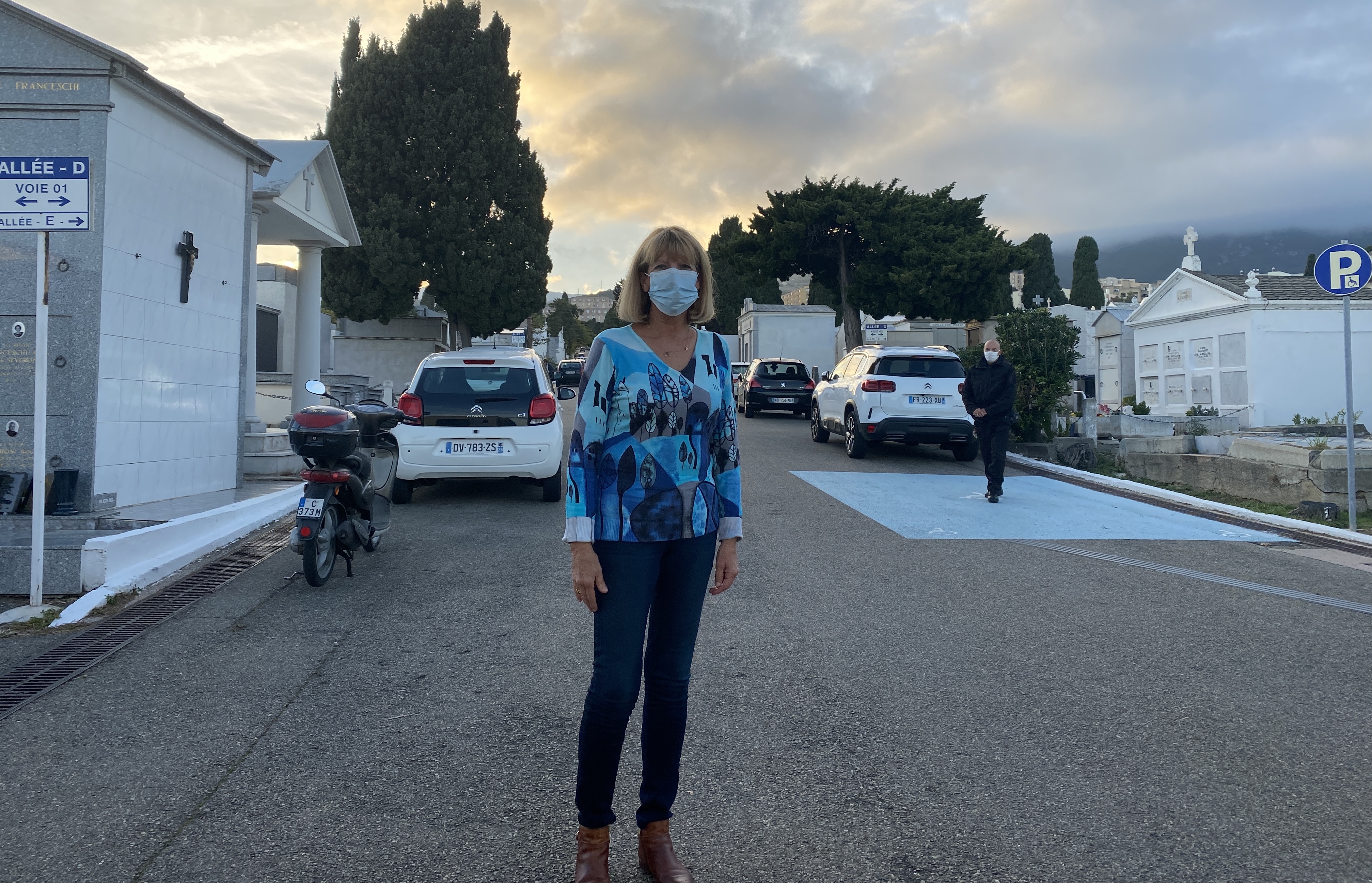 Marie-Antoine Bozzano, conservatrice des cimetières.