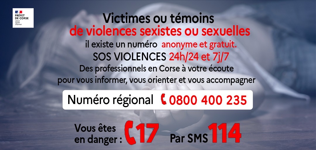 Violences faites aux femmes en Corse : pendant le confinement, un numéro pour leur venir en aide
