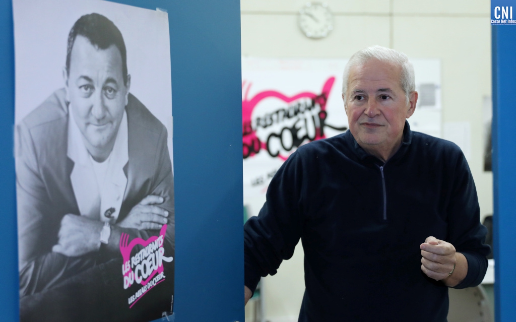 Le président des Restos du Coeur de Corse-du-Sud Raymond Ceccaldi (Photo Michel Luccioni)