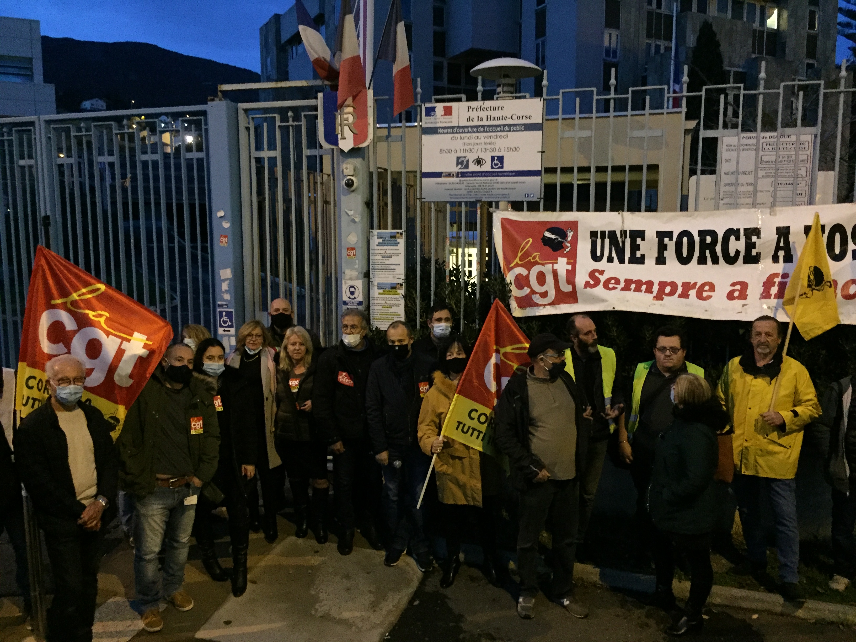 Bastia : Rassemblement pour la "défense de l’emploi, des droits sociaux et des libertés"