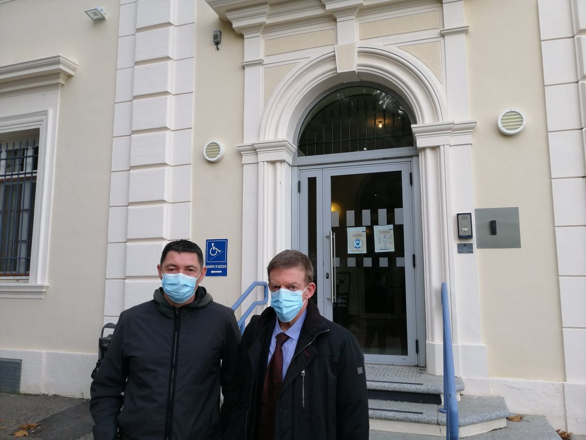 Paul Tieri, adjoint au maire de Bastia et Maître Muscatelli, avocat de la commune bastiaise.