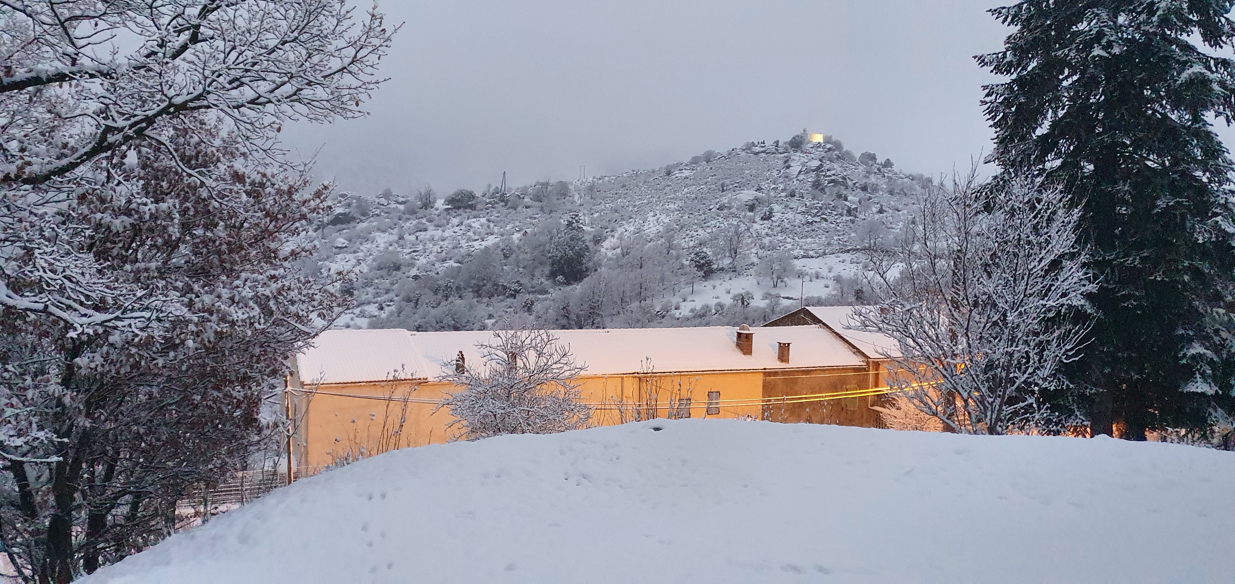 Corscia sous la neige
