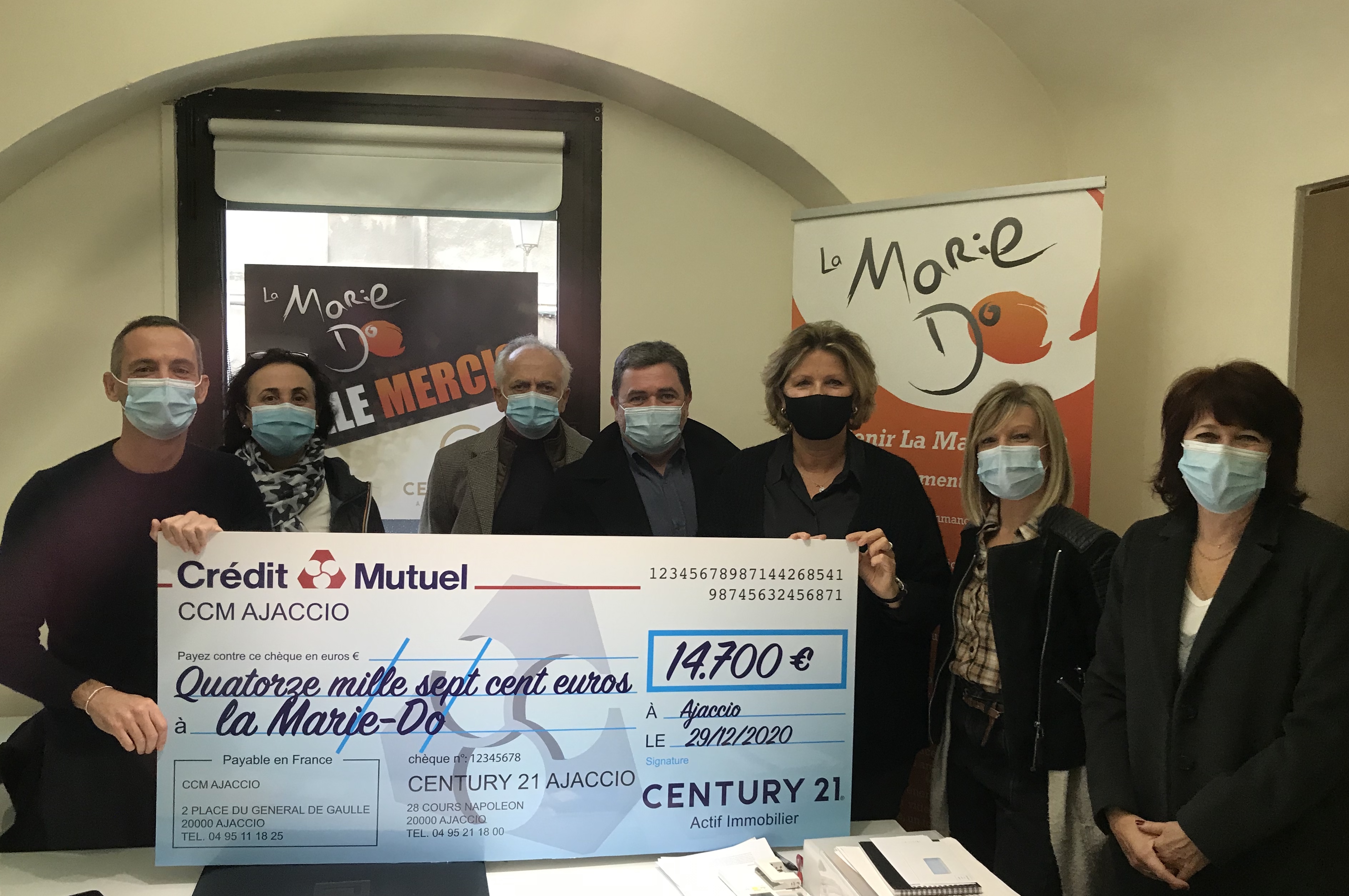 Opération "Mille mercis" à Ajaccio : 14 700 € pour La Marie Do
