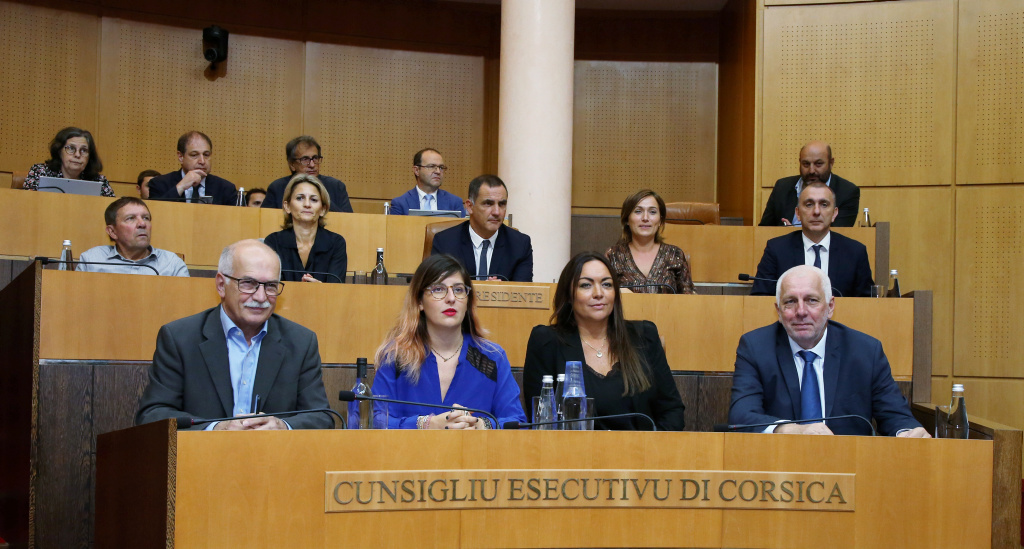 Le Conseil exécutif de la Collectivité de Corse. Photo Michel Luccioni.