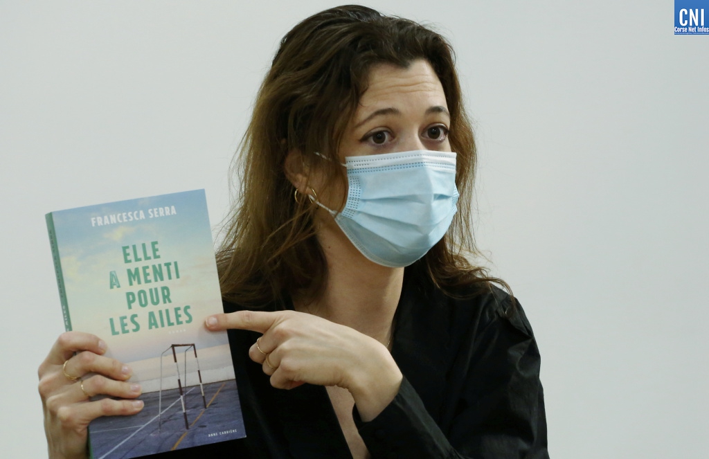 Francesca Serra au lycée Fesch à Ajaccio. Photos : Michel Luccioni