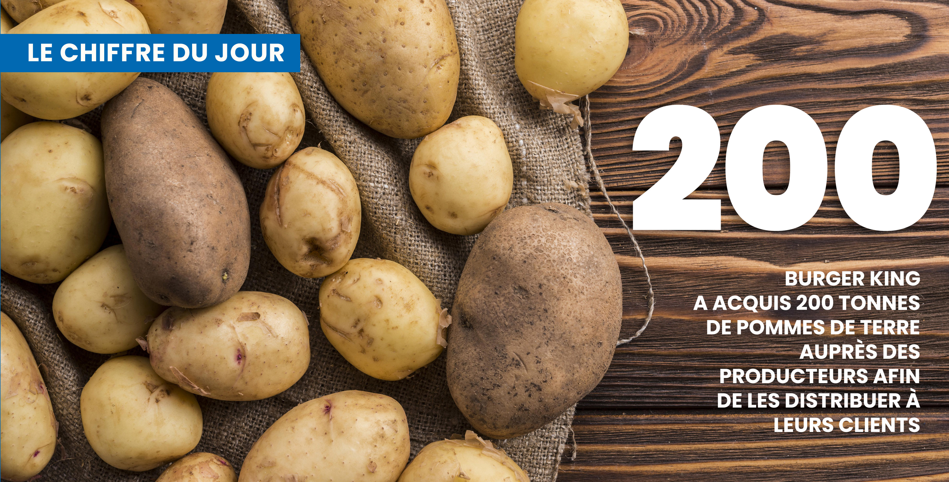 200 tonnes de patates distribuées par Burger King à partir de mardi © Freepik