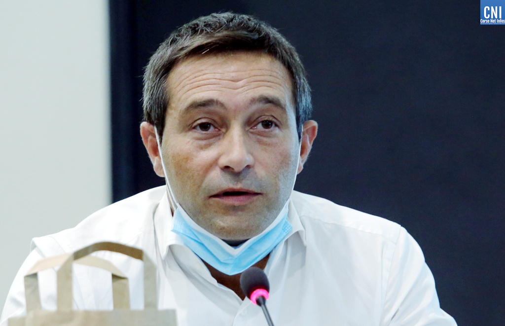 Jean-François Casalta tête de la liste Pà Aiacciu (photo Michel Luccioni)