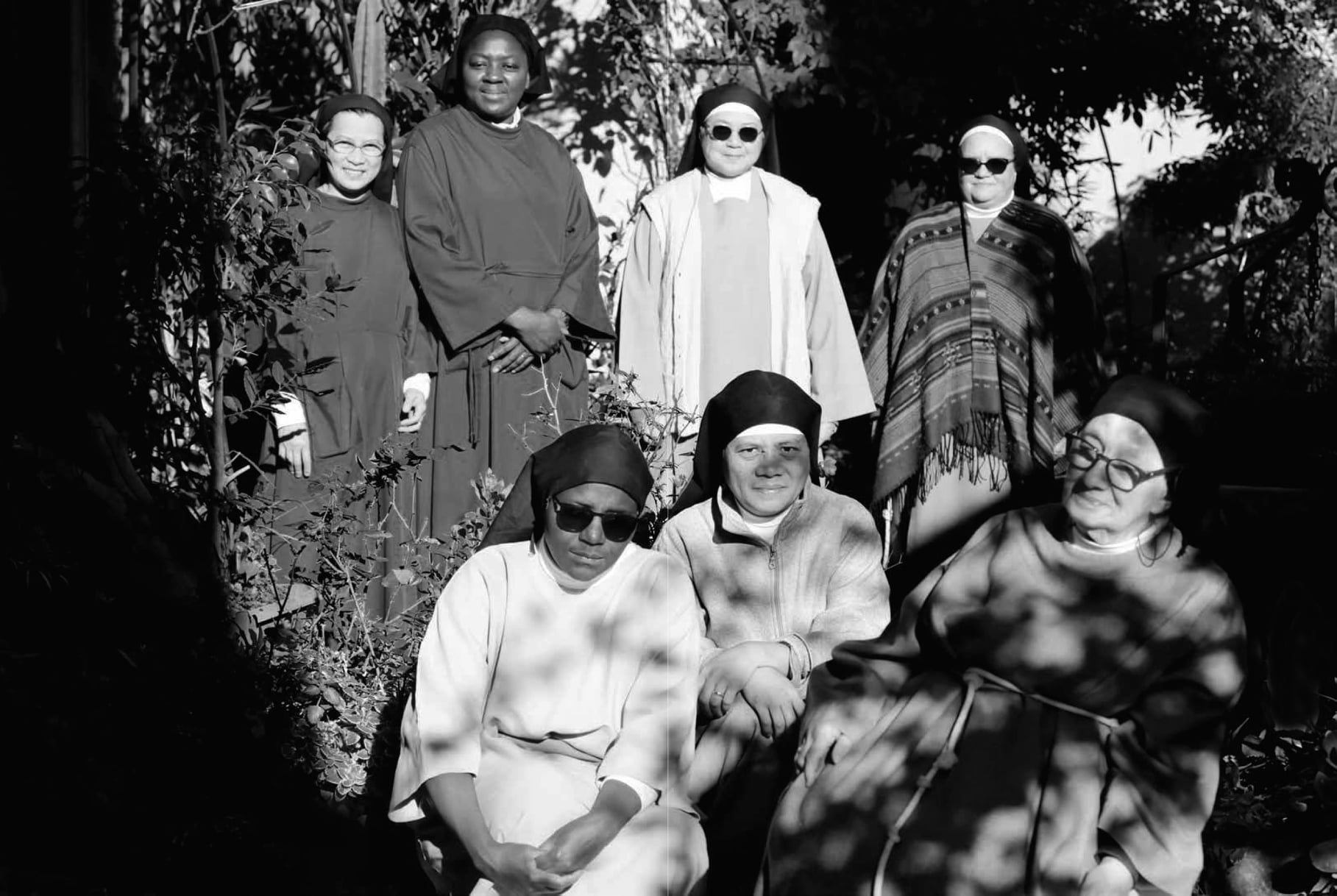 Les sept sœurs clarisses du monastère de Sainte Claire de Bastia. Crédits Photo : Rita Scaglia