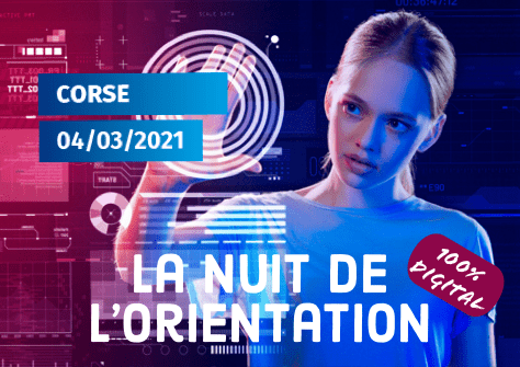 Fait inédit cette année la nuit de l'orientation sera entièrement virtuelle le 4 mars prochain. Crédits Photo : Chambre de commerce et d'industrie de Corse.