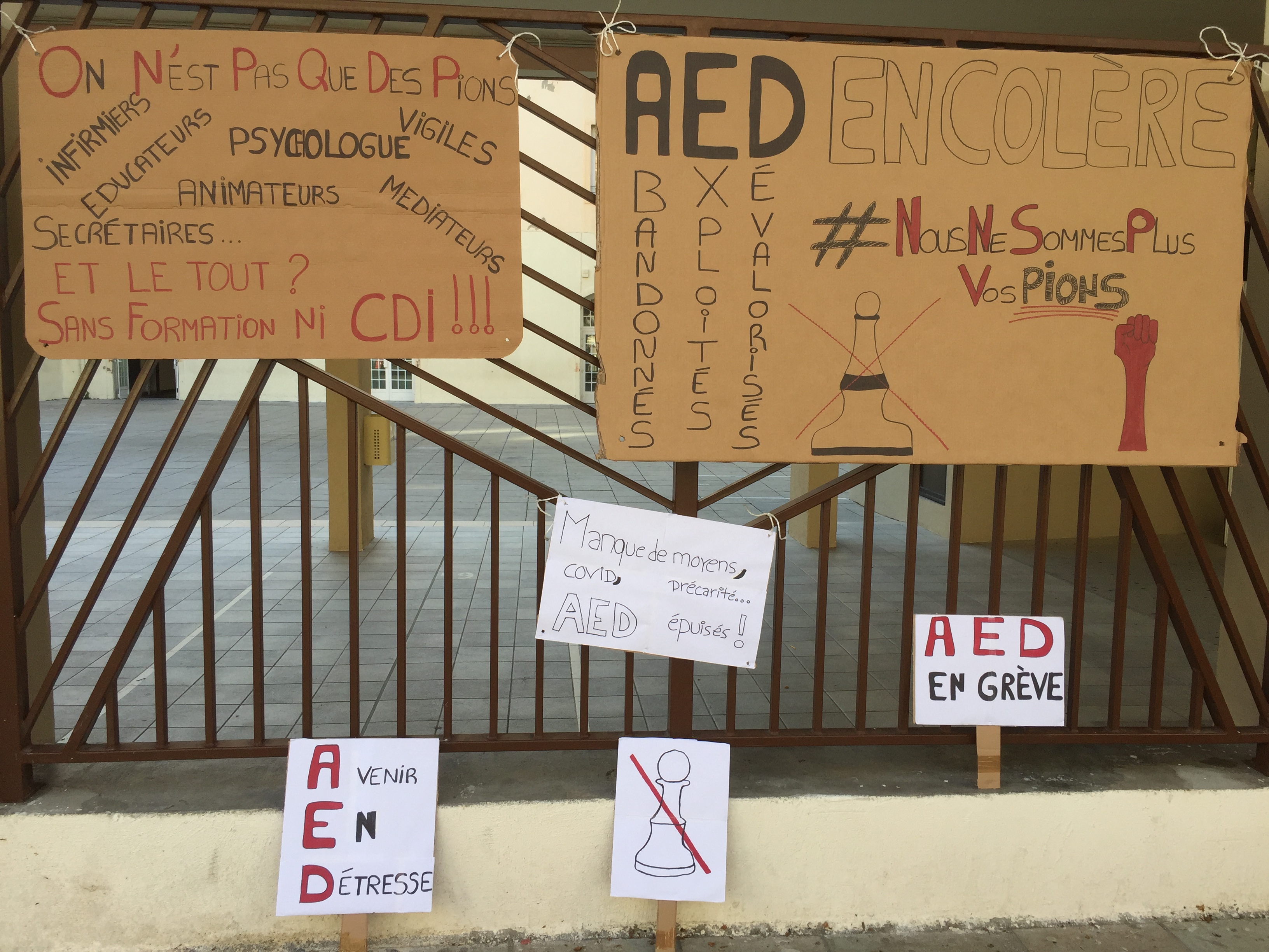 Les assistants d'éducation de Haute-Corse de nouveau dans la rue