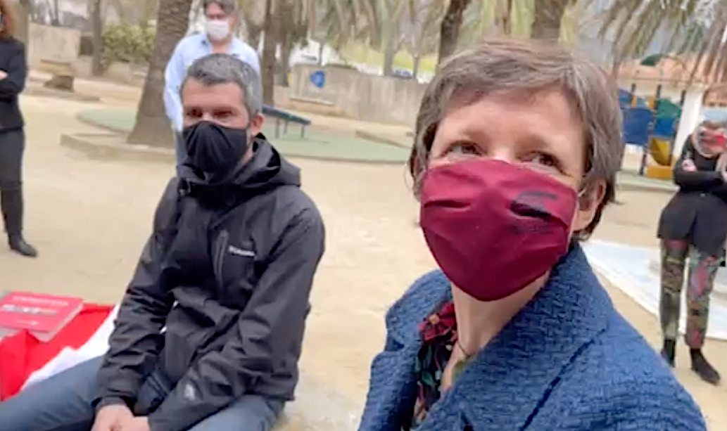 La présidente de Diwan et d'Eskolim, Stéphanie Stoll