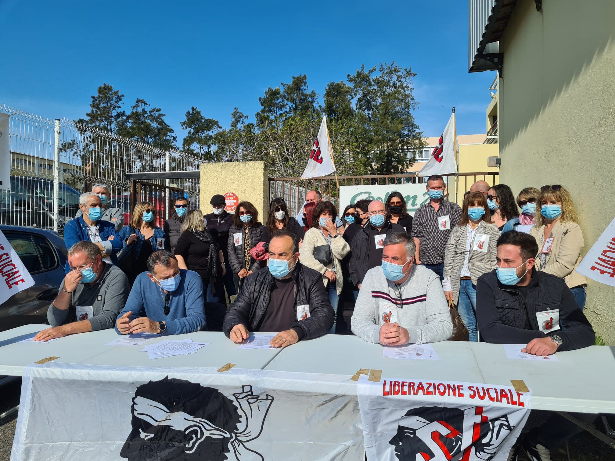 Le STC CODIM a tenu une conférence de presse ce jeudi premier avril pour dénoncer un blocage des négociations de la part de la direction du groupe. Crédits Photo : Pierre-Manuel Pescetti