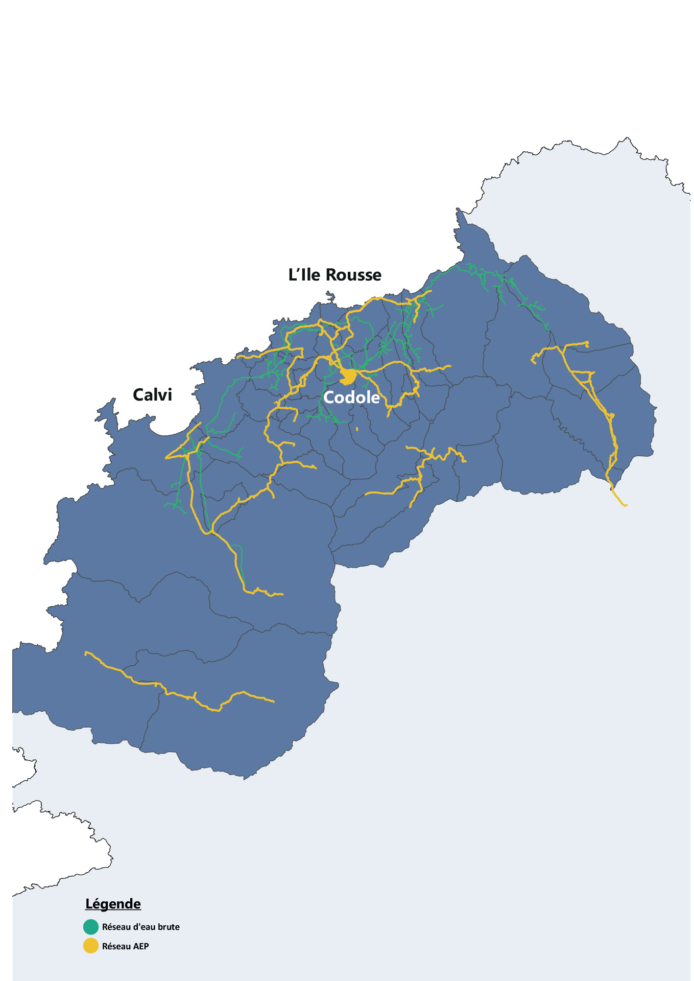 Le réseau d'eau potable en Balagne.