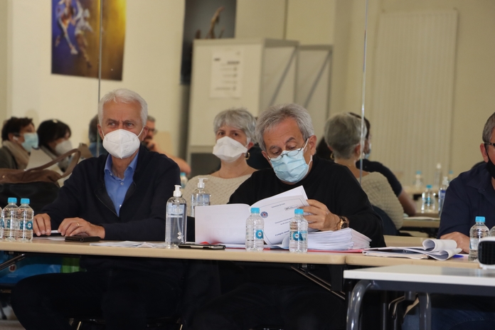 Ange Santini et son 1er adjoint Jean-Louis Delpoux